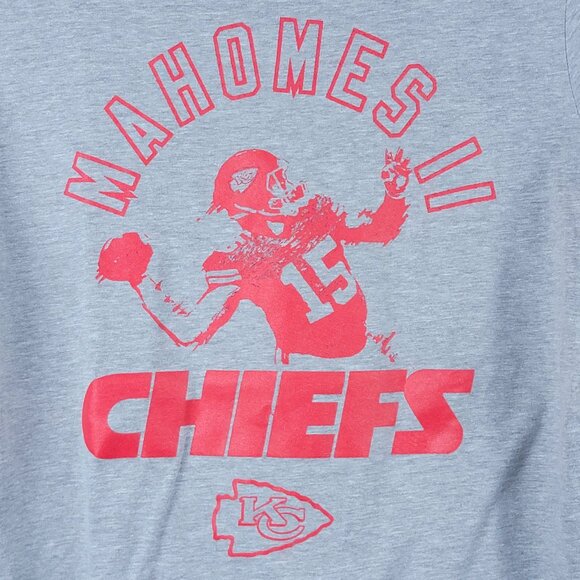 NWT NFL Youth Heather Grey Mahomes Chiefs Football Crew Neck Tee - XL - Picture 2 of 5